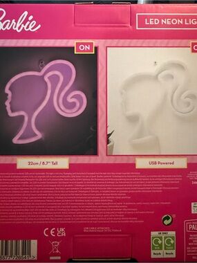 Barbie Neon Silhouette Light - Pink Glow